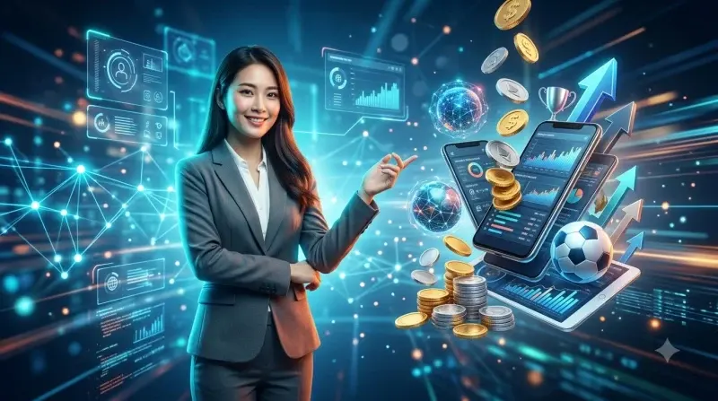 Cúp vàng với kính lúp và các biểu tượng kiểm chứng, minh họa tiêu chí chọn nguồn nhận định uy tín